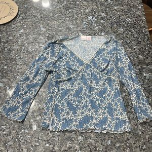 Floral long sleeve top